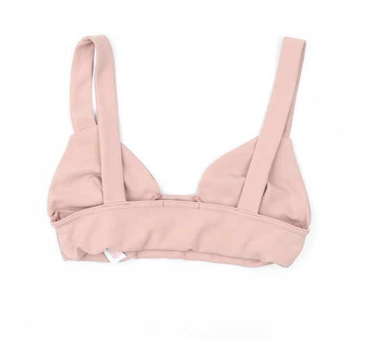 Boohoo Womens Pink   Cropped Blouse Size 12