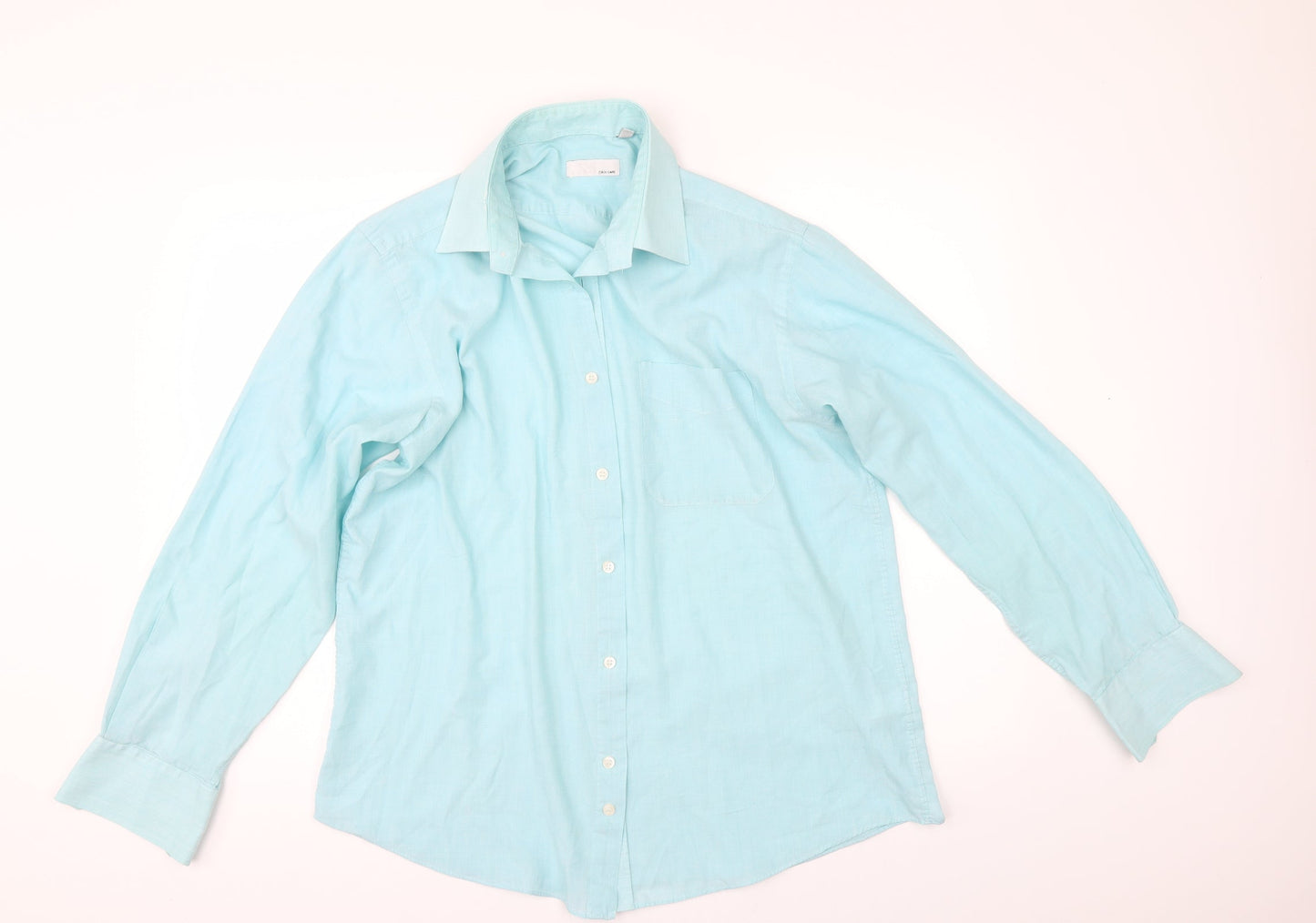 BHS Mens Green    Button-Up Size 16