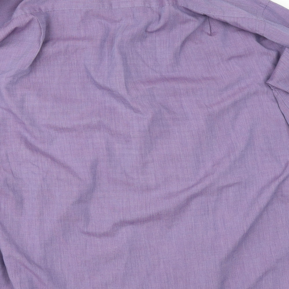 BHS Mens Purple    Button-Up Size 15