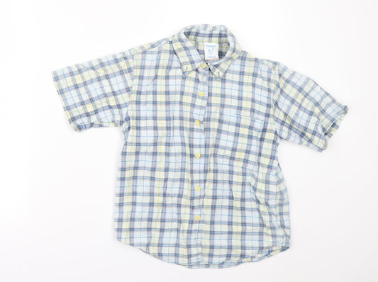 Mackays Boys Black Check  Basic Button-Up Size 6-7 Years