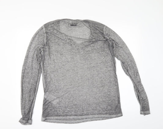 Villa Womens Grey   Basic T-Shirt Size XL