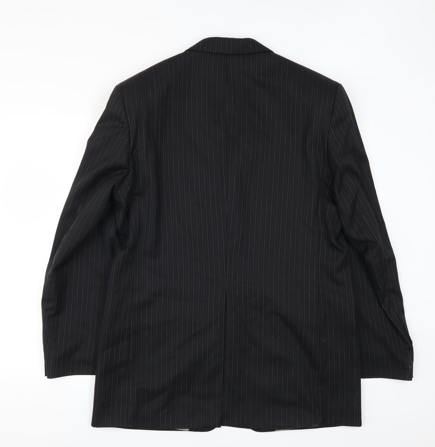 NEXT Womens Blue Striped  Jacket Suit Jacket Size 4