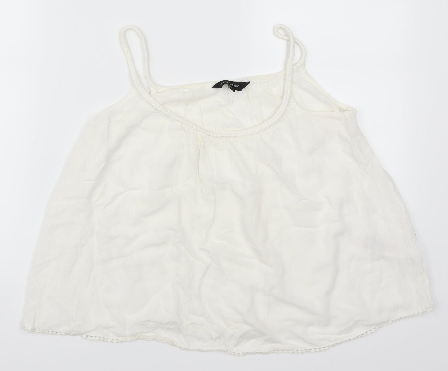 New Look Womens White   Basic Tank Size 6
