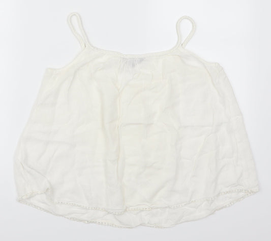 New Look Womens White   Basic Tank Size 6