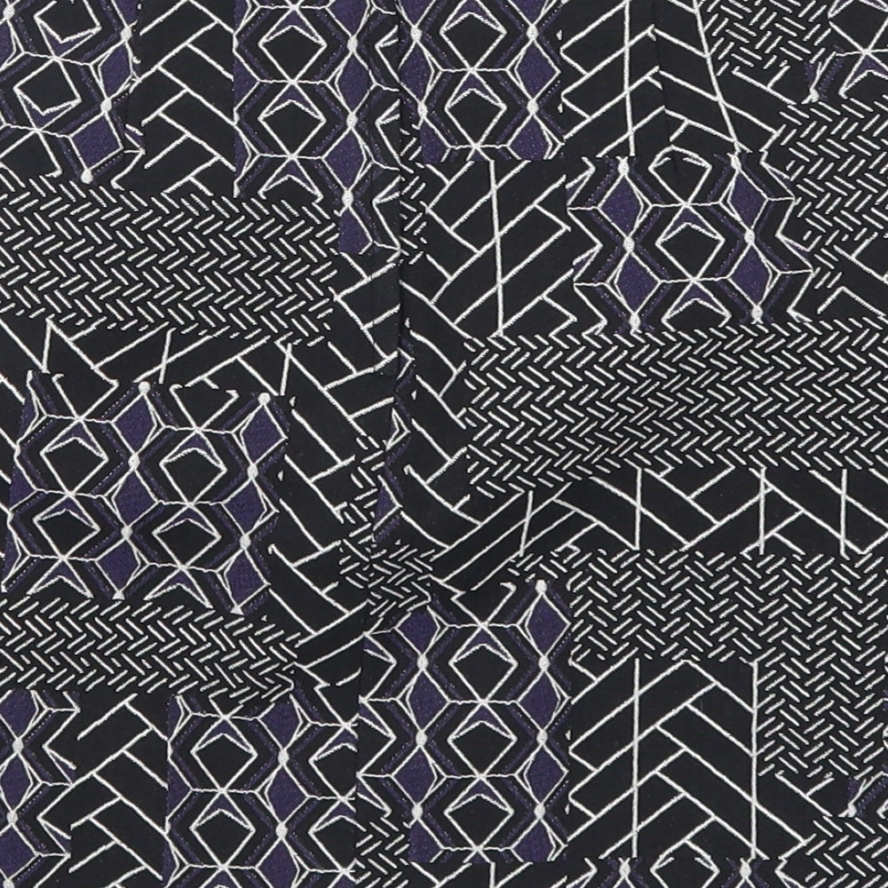 New Look Womens Blue Geometric  A-Line Skirt Size 6