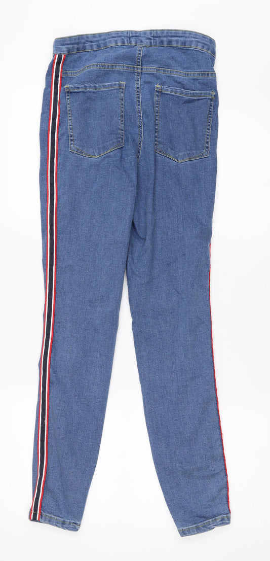 Primark Womens Blue  Denim Skinny Jeans Size 10 L27 in
