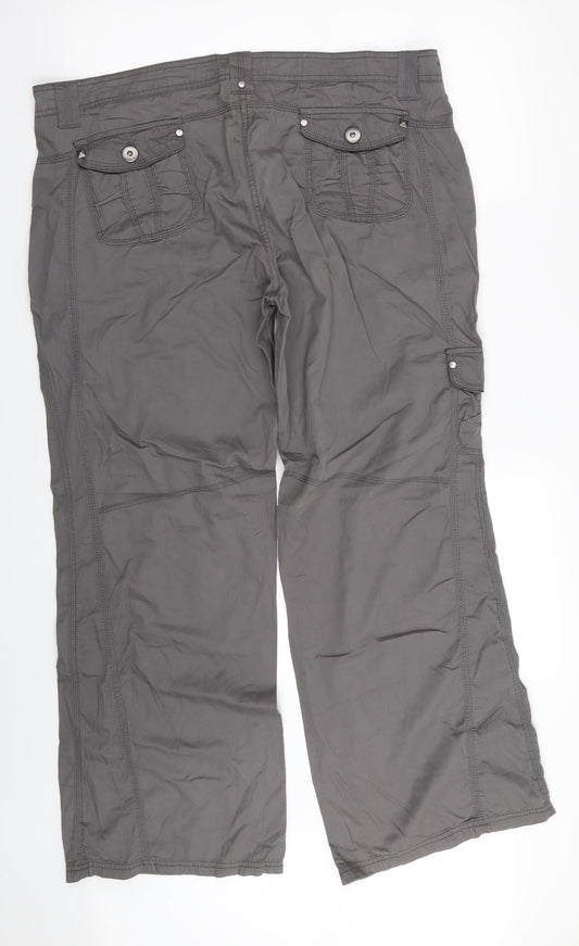 m2b Womens Grey   Trousers  Size 16 L31 in