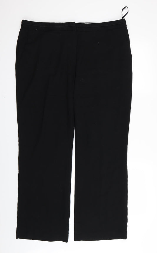 NEXT Womens Black   Trousers  Size 18 L30 in