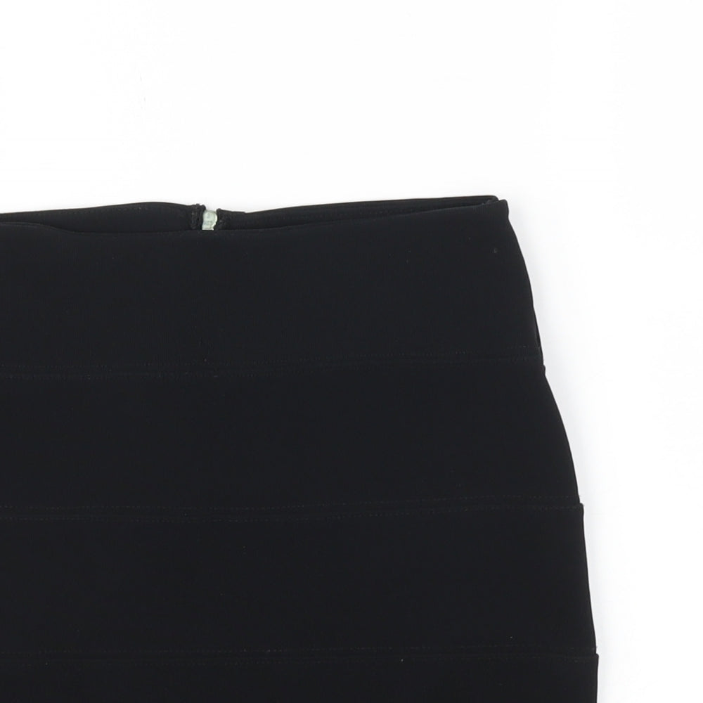 Preworn Womens Black   A-Line Skirt Size M