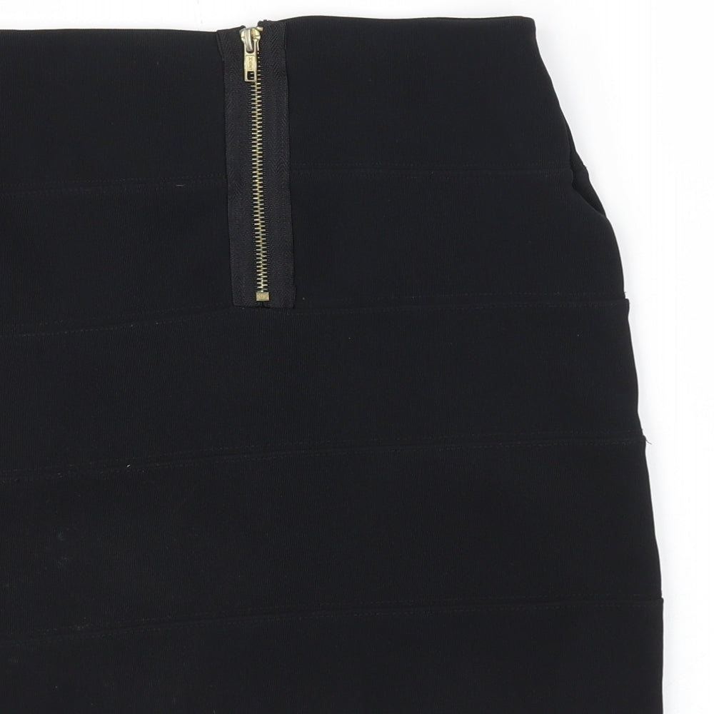 Preworn Womens Black   A-Line Skirt Size M