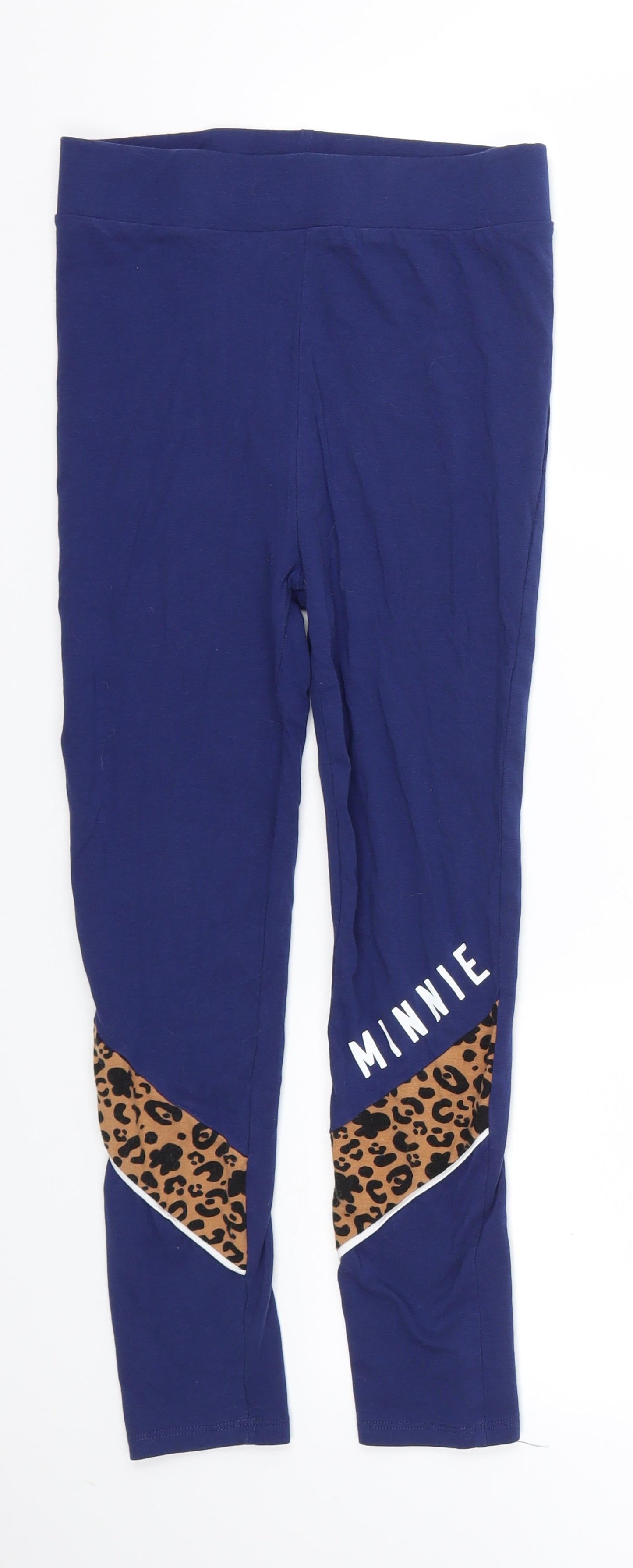 George Girls Blue Animal Print  Jegging Trousers Size 11-12 Years