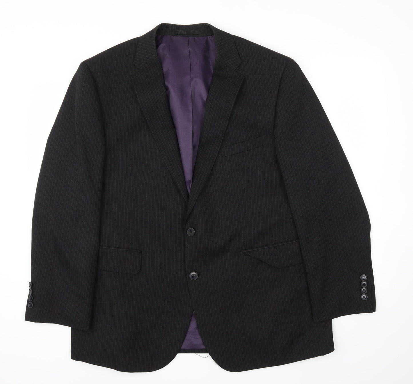 T&W Mens Black   Jacket Blazer Size 44