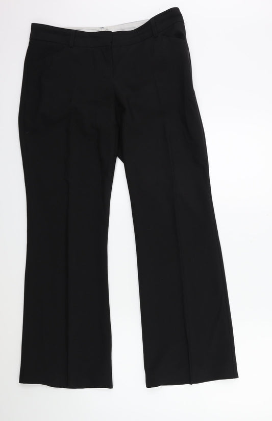 Preworn Womens Black   Trousers  Size 32 in L29 in