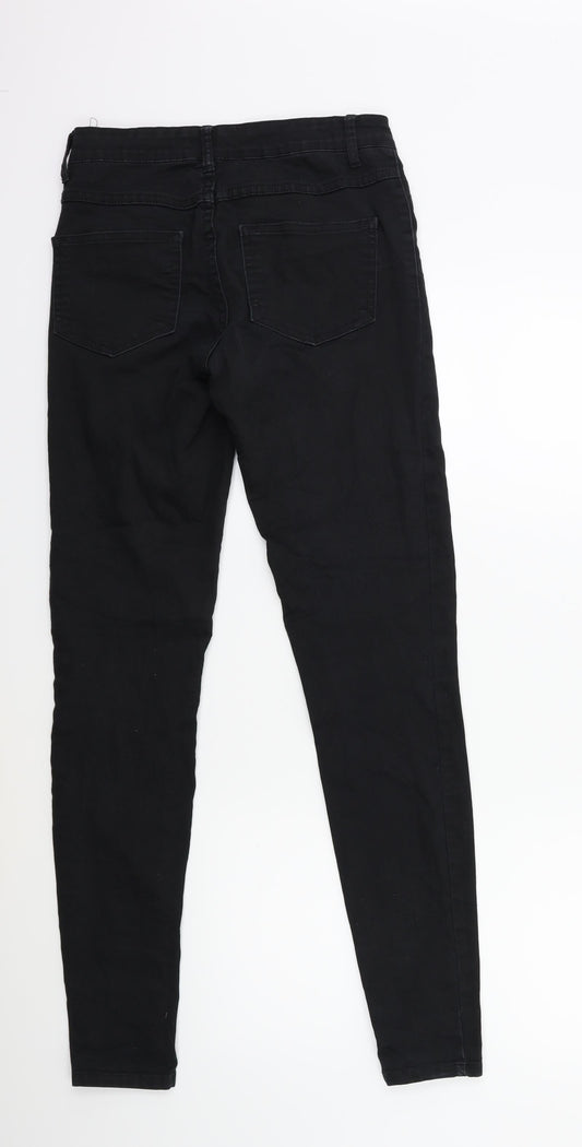 villa Womens Black  Denim Skinny Jeans Size S L32 in