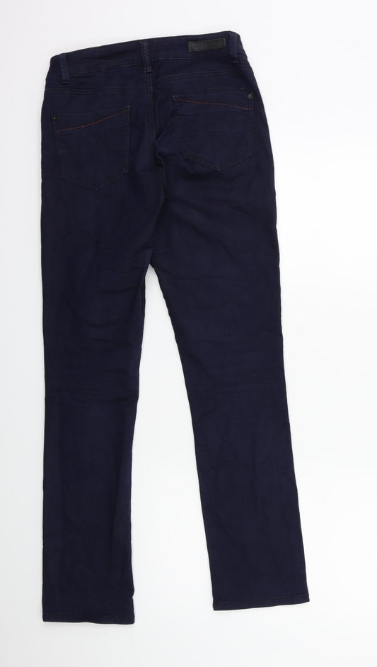 Zero Womens Blue  Denim Straight Jeans Size 6 L29 in