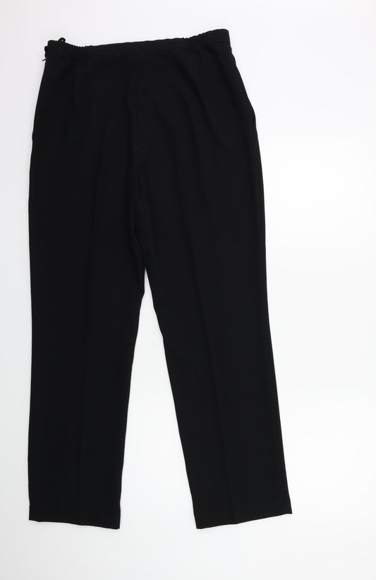 Marks and Spencer Womens Black   Trousers  Size 12 L29 in