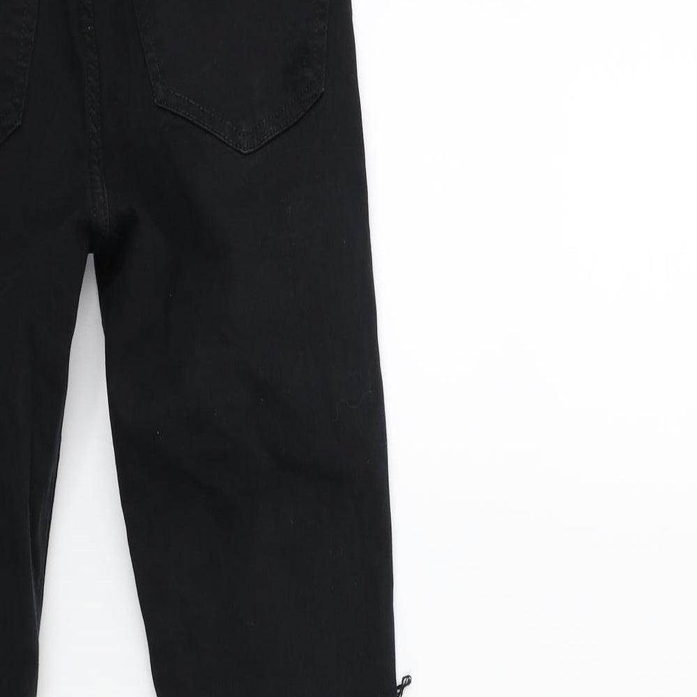 Topshop Womens Black  Denim Skinny Jeans Size 26 in L28 in