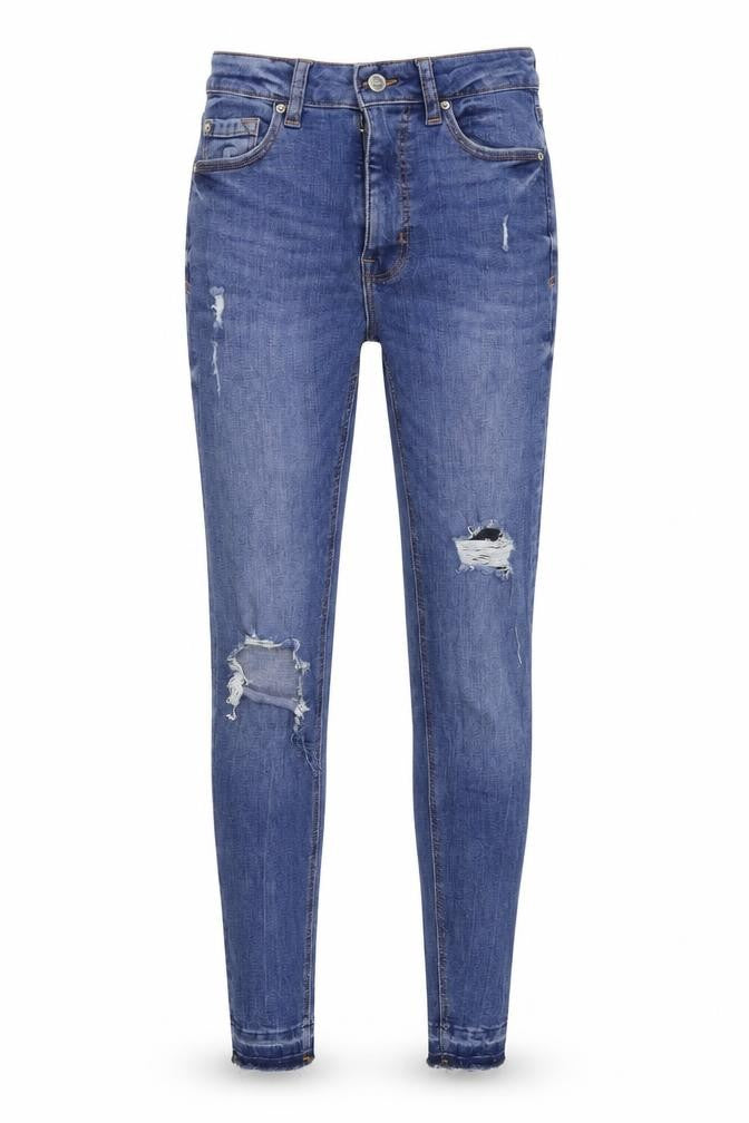 Denim & Co. Womens Blue  Denim Skinny Jeans Size 8 L28 in