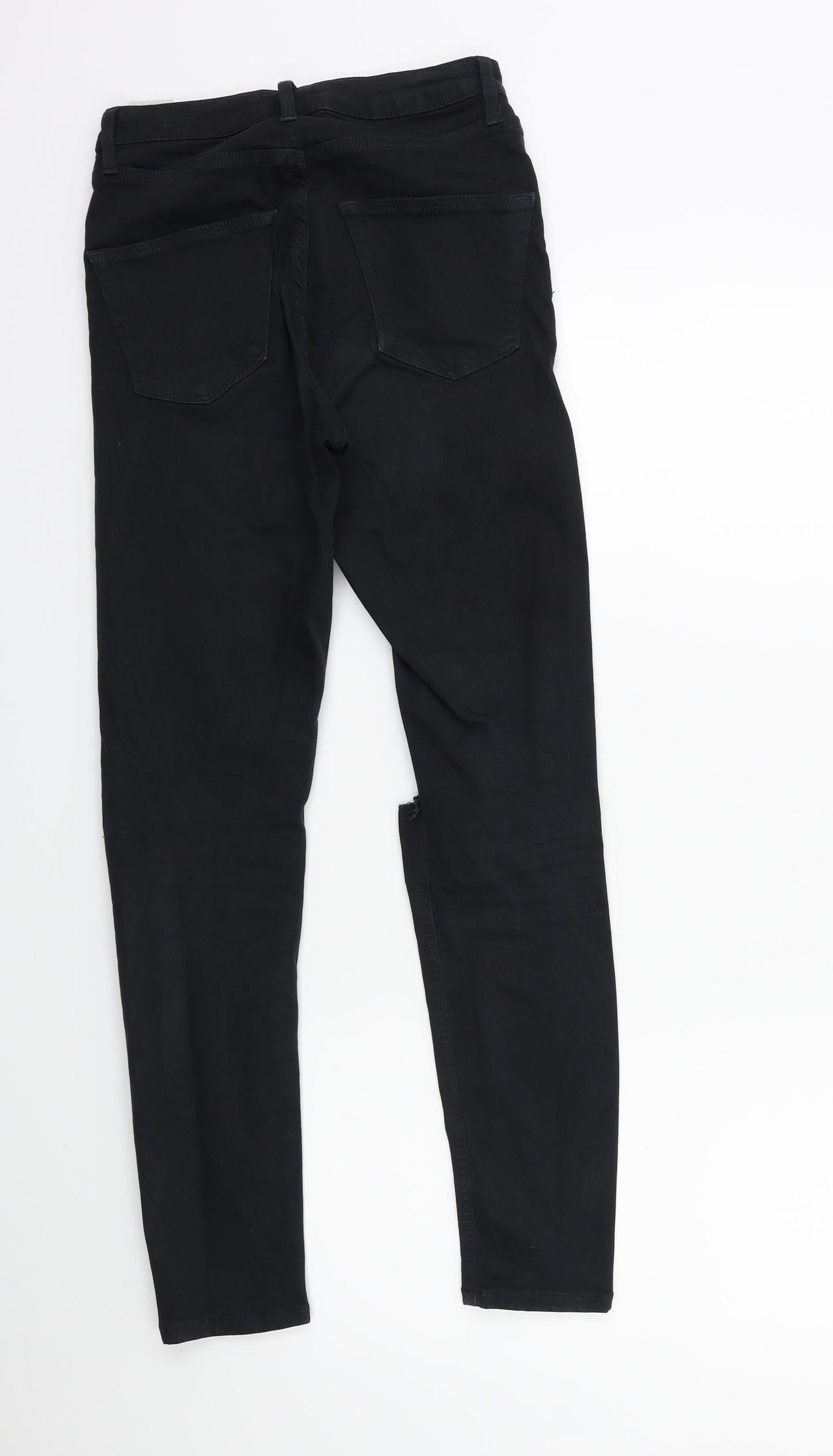Topshop Womens Black  Denim Skinny Jeans Size 26 in L30 in