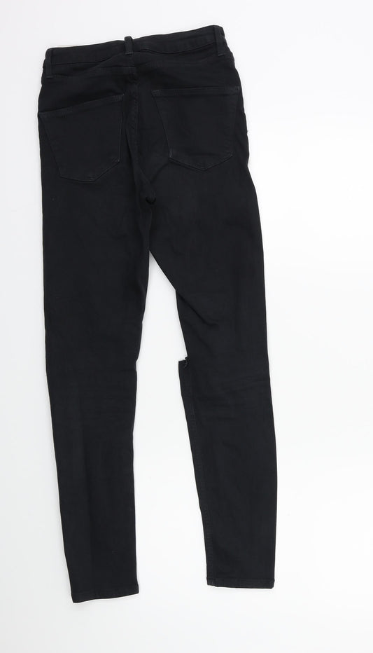 Topshop Womens Black  Denim Skinny Jeans Size 26 in L30 in