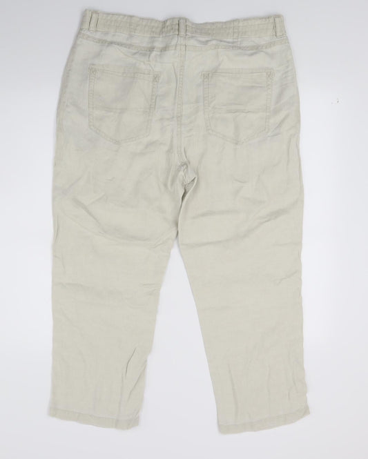 Drykorn Womens White  Denim Cropped Jeans Size 32 L21 in