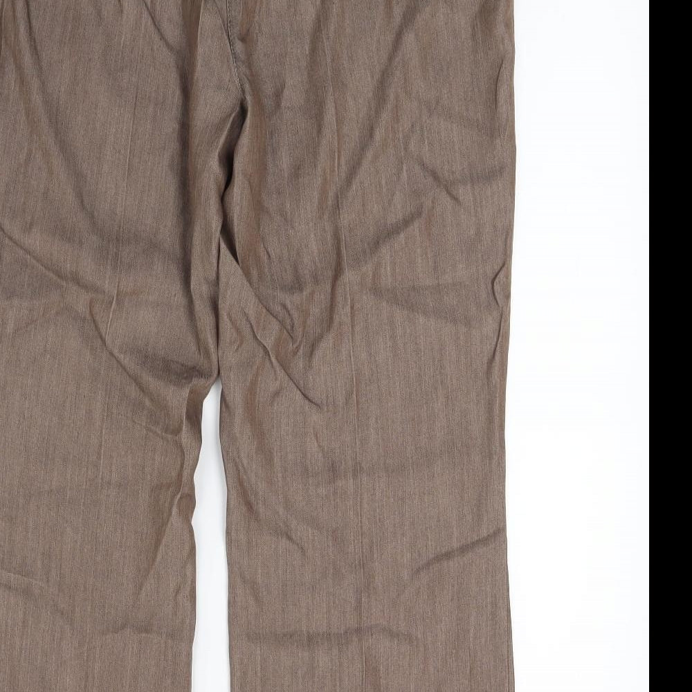 Marks and Spencer Womens Brown   Trousers  Size 14 L23 in