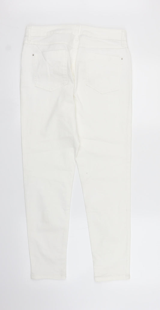 Preworn Womens White  Denim Jegging Jeans Size S L27 in