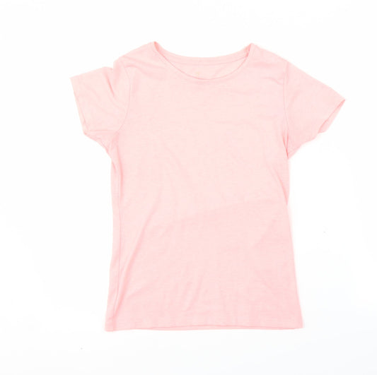 Miss E-vie Girls Pink   Basic T-Shirt Size 11-12 Years