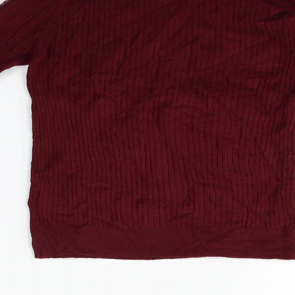 Matalan Girls Red   Pullover Jumper Size 11 Years