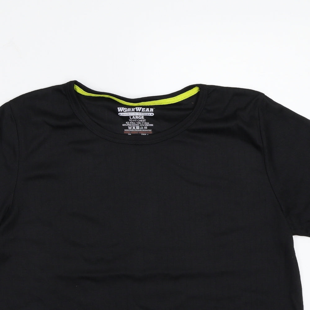 Workwear Womens Black   Basic T-Shirt Size L