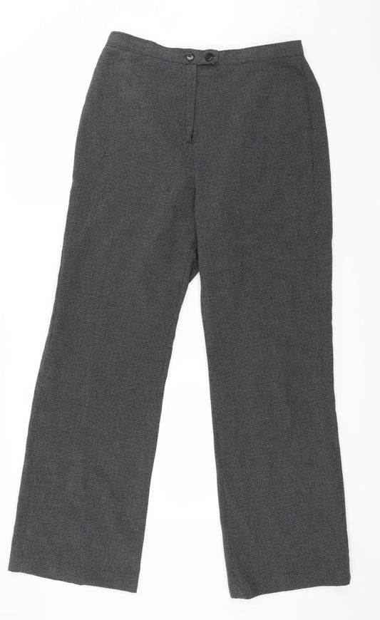 Preworn Womens Grey   Trousers  Size 14 L20 in