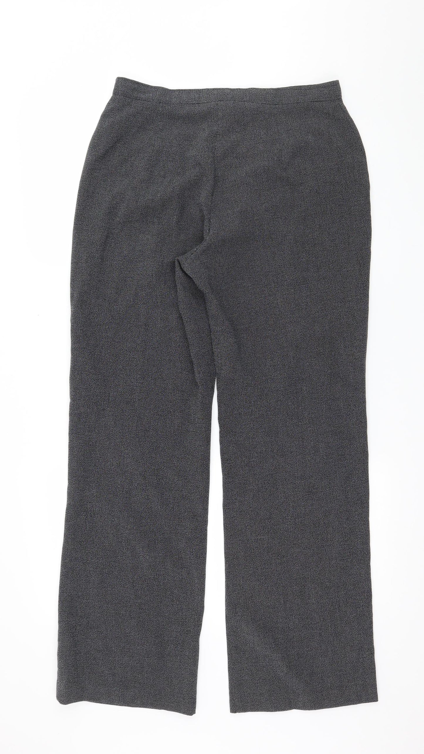 Preworn Womens Grey   Trousers  Size 14 L20 in