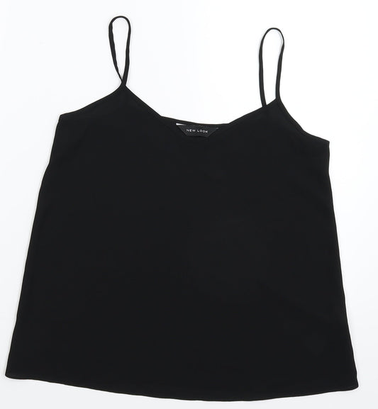 New Look Womens Black   Basic Tank Size 6