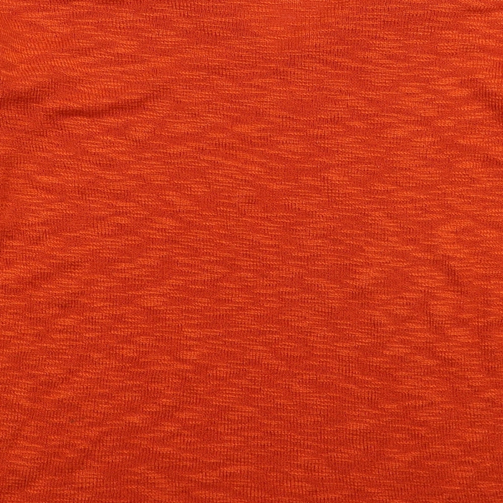 Absolutti Womens Orange  Knit Pullover Jumper Size M