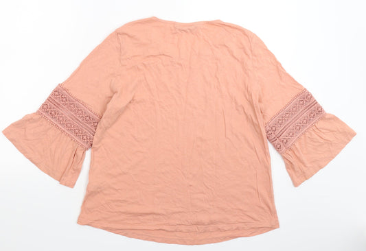 Dunnes Stores Womens Pink   Basic T-Shirt Size 14