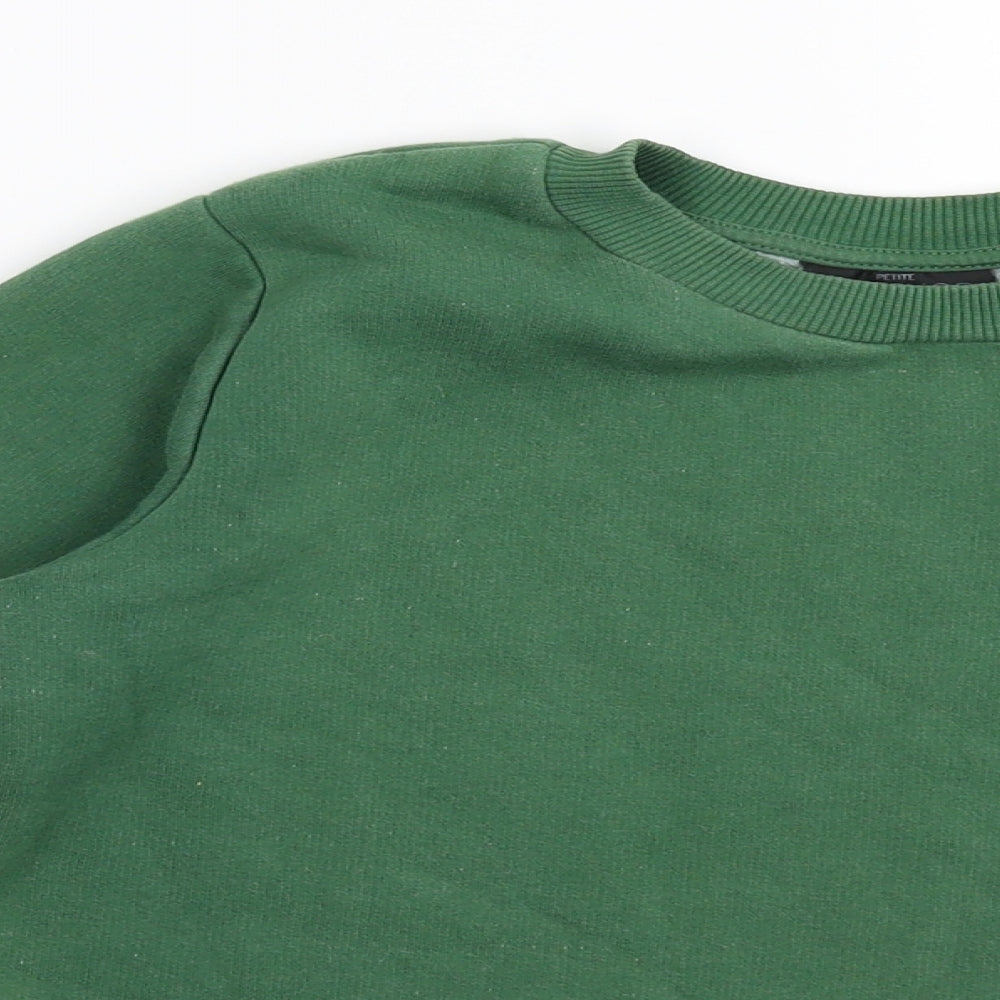 Topshop Womens Green   Pullover Sweatshirt Size 4
