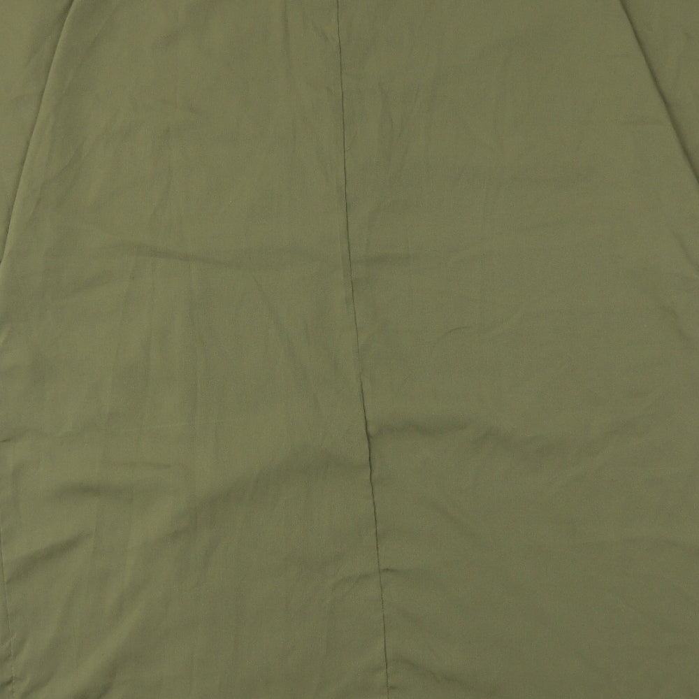 VERO MODA Womens Green   Wrap Button-Up Size XL