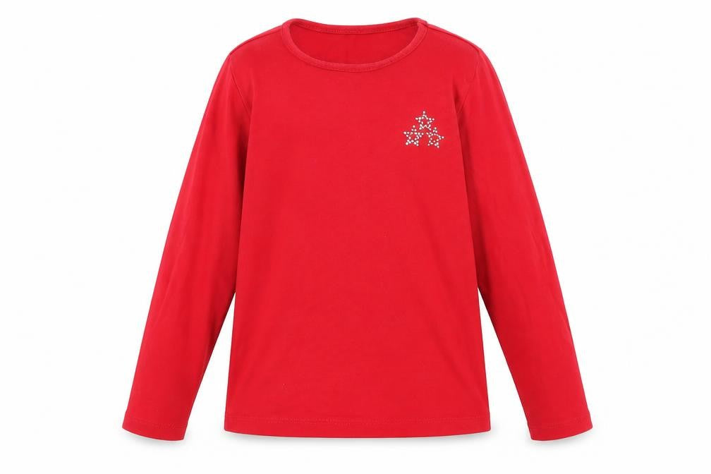St Bernard Girls Red Basic T-Shirt Size 5 Years