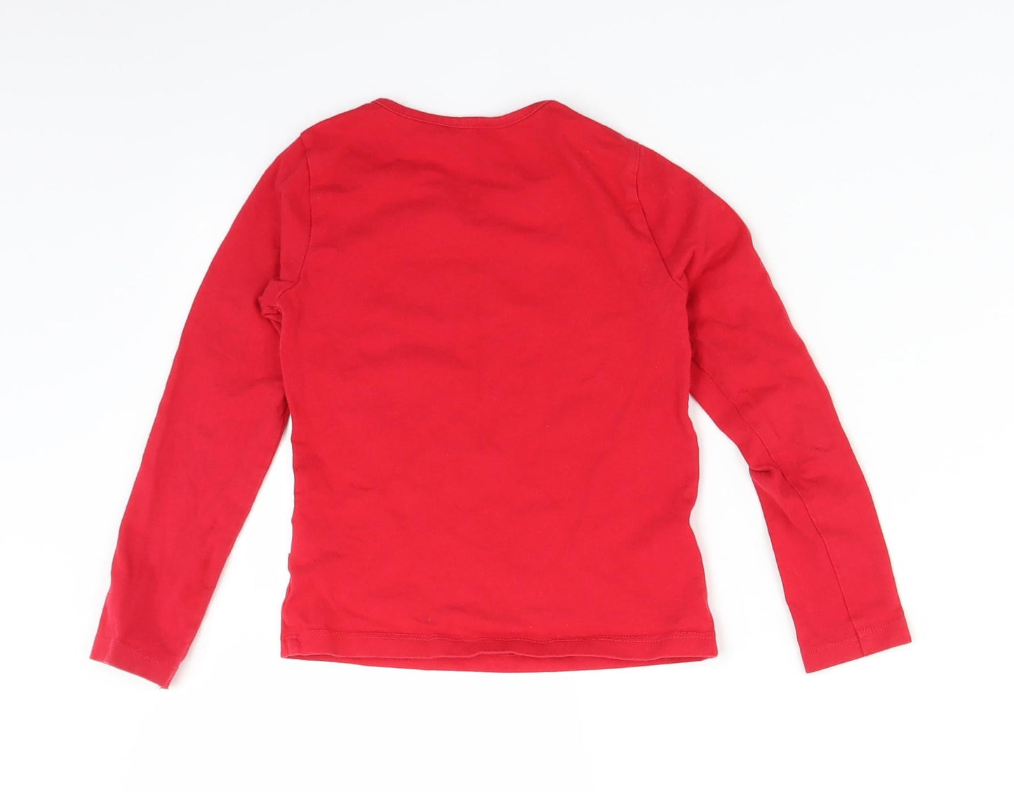 St. Berrard Girls Red   Basic T-Shirt Size 5 Years