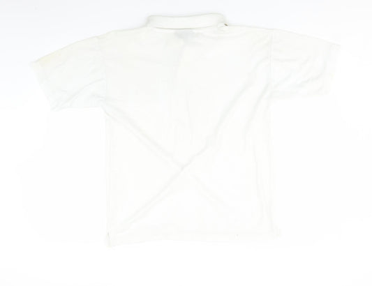 High Street Mens White    Polo Size M