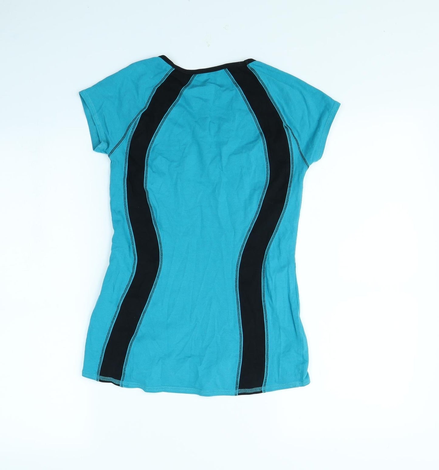 M&S Womens Blue   Basic T-Shirt Size 8