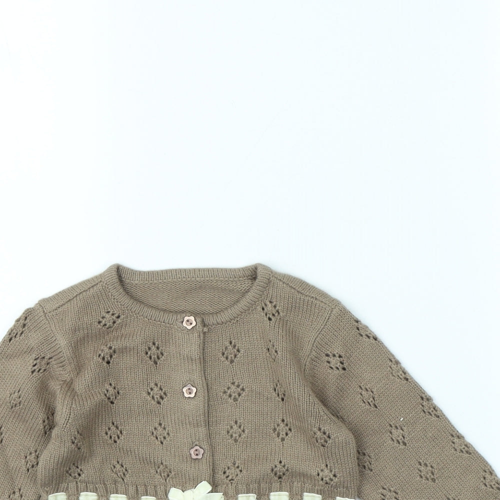 George Girls Brown   Jacket  Size 6-9 Months