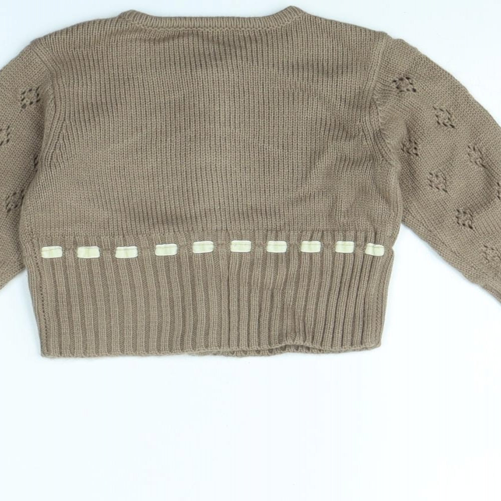 George Girls Brown   Jacket  Size 6-9 Months