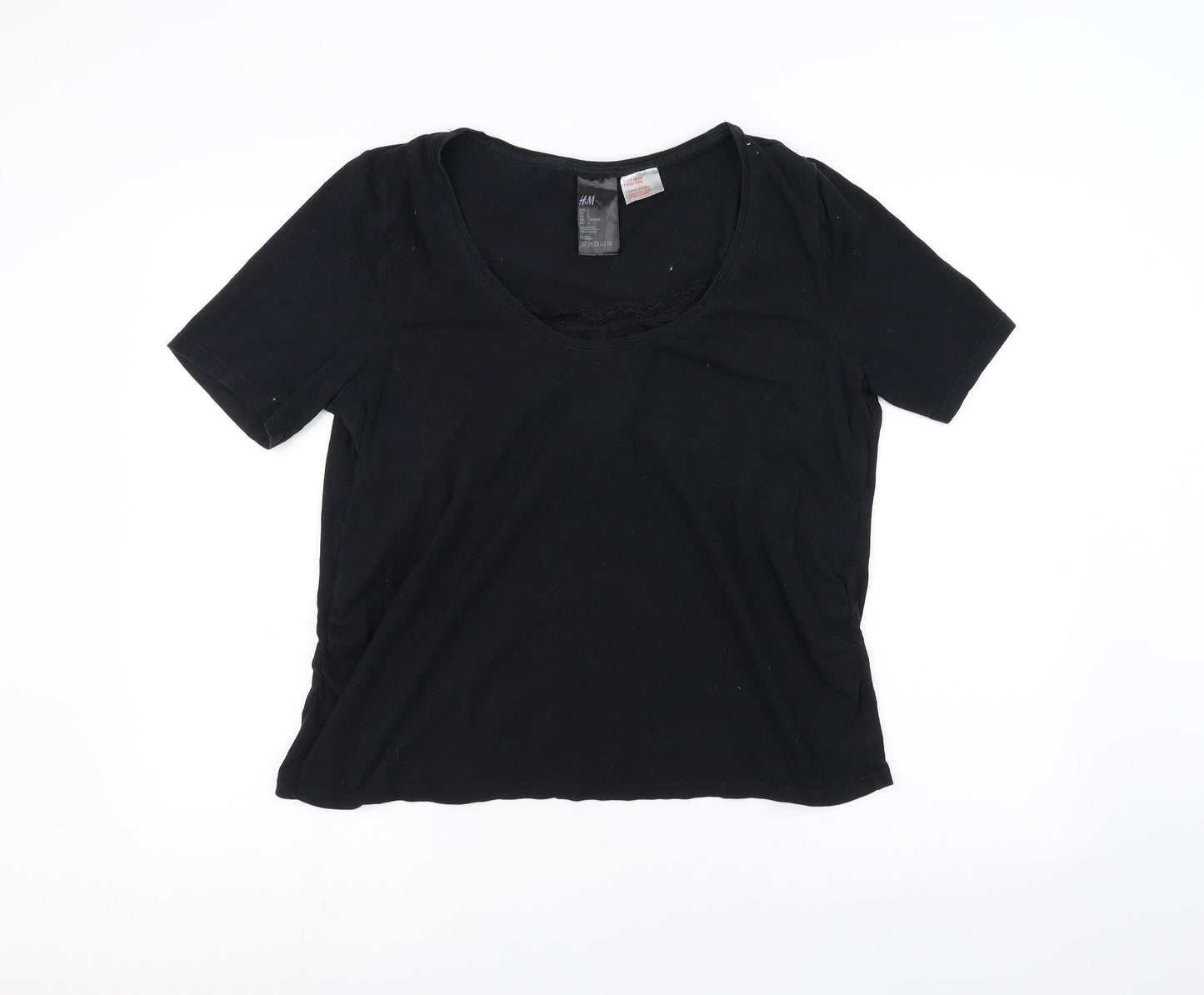 H&M Womens Black   Basic T-Shirt Size L