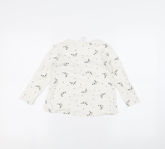 Zara Girls White   Basic T-Shirt Size 4-5 Years