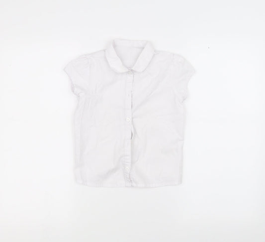 George Boys White   Basic Button-Up Size 6-7 Years