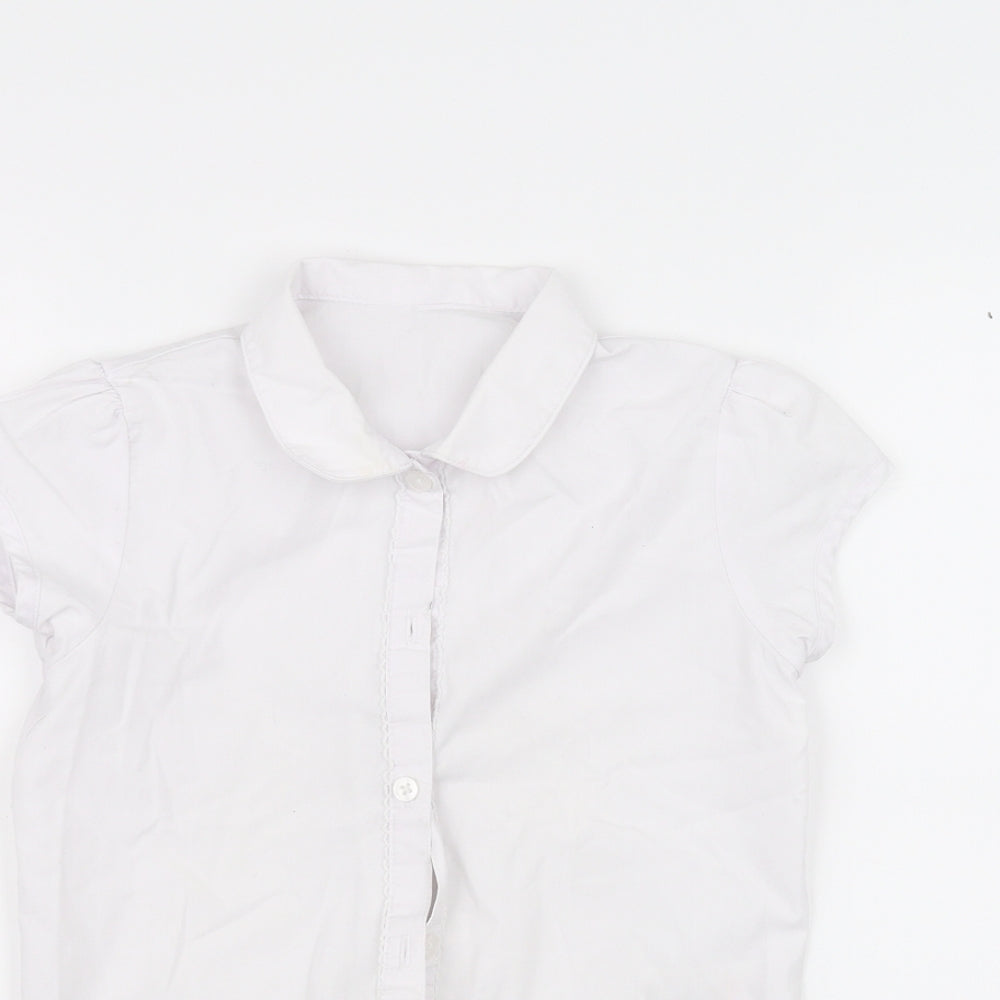 George Boys White   Basic Button-Up Size 6-7 Years