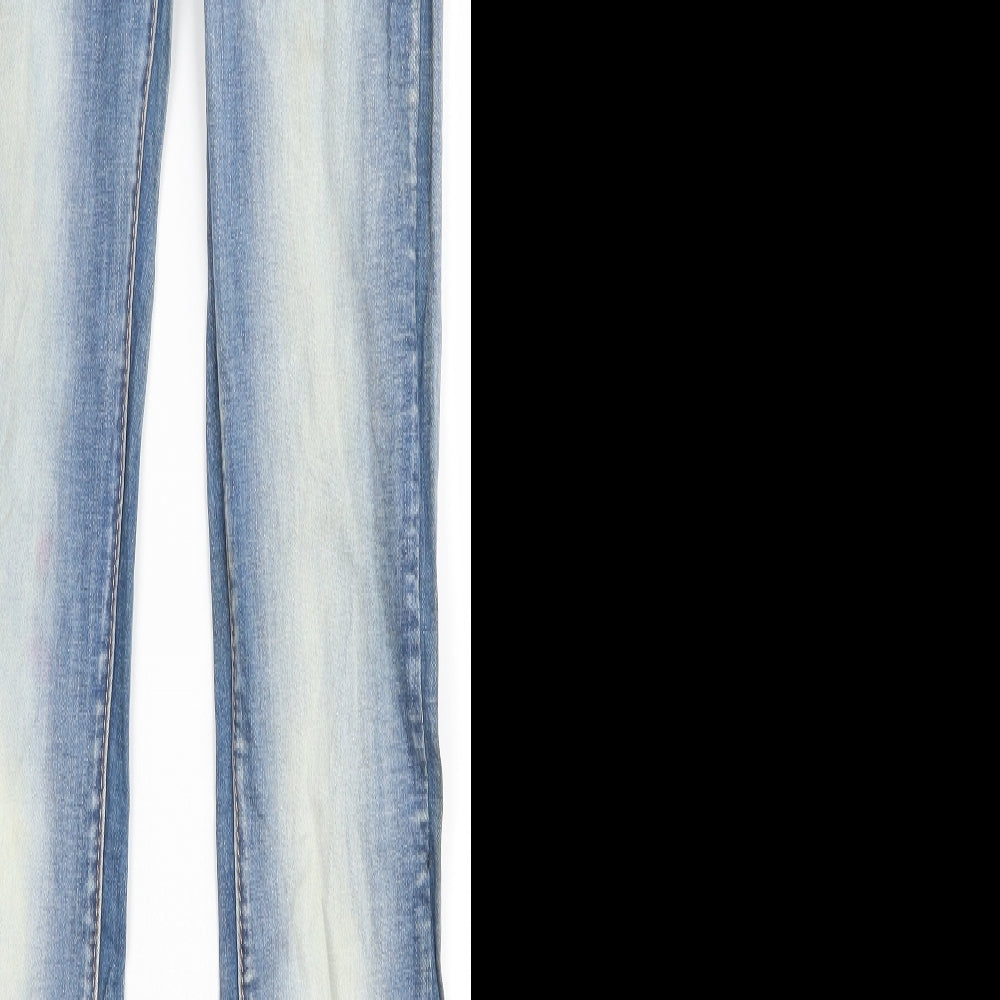 Preworn Womens Clear Floral  Skinny Jeans Size XS L31 in