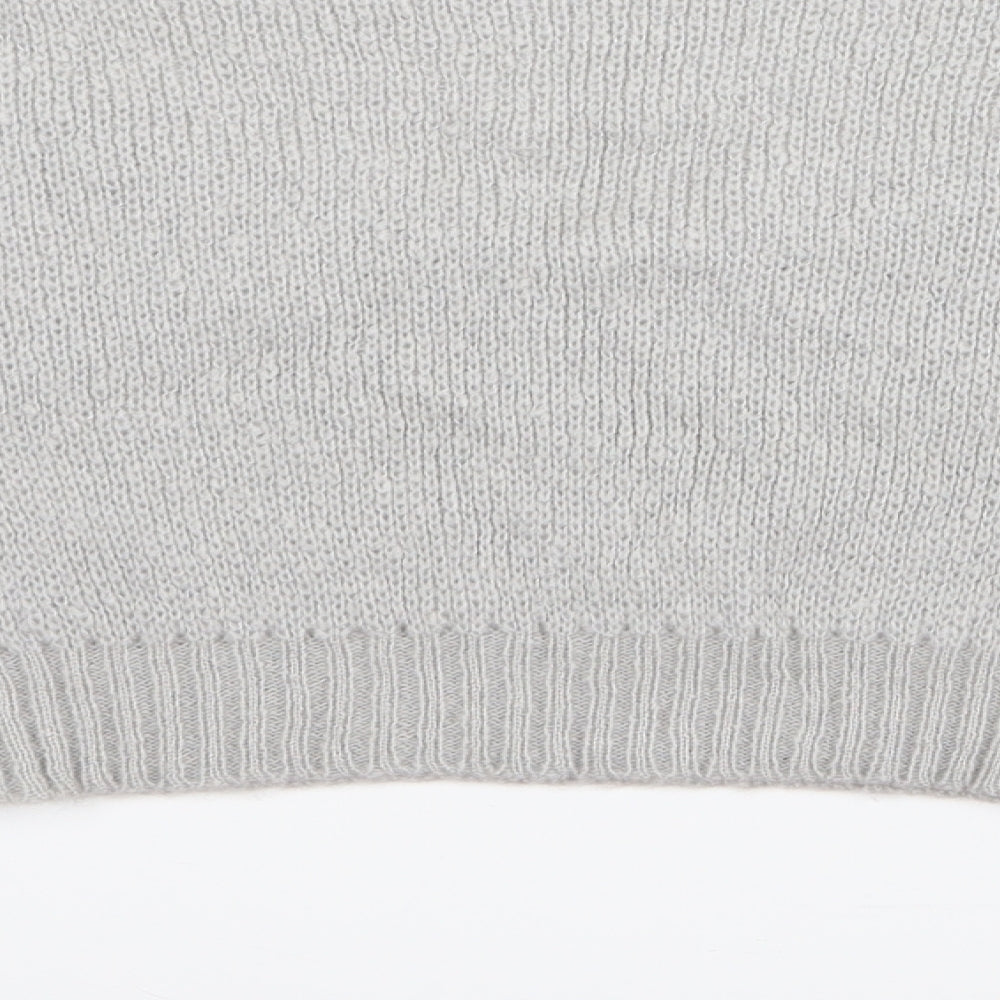 PRETTYLITTLETHING Womens Grey   Pullover Jumper Size S