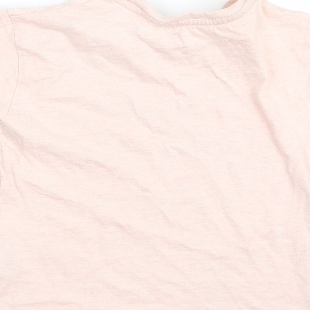 George Girls Pink  Rayon Basic T-Shirt Size 8 Years  - nap queen